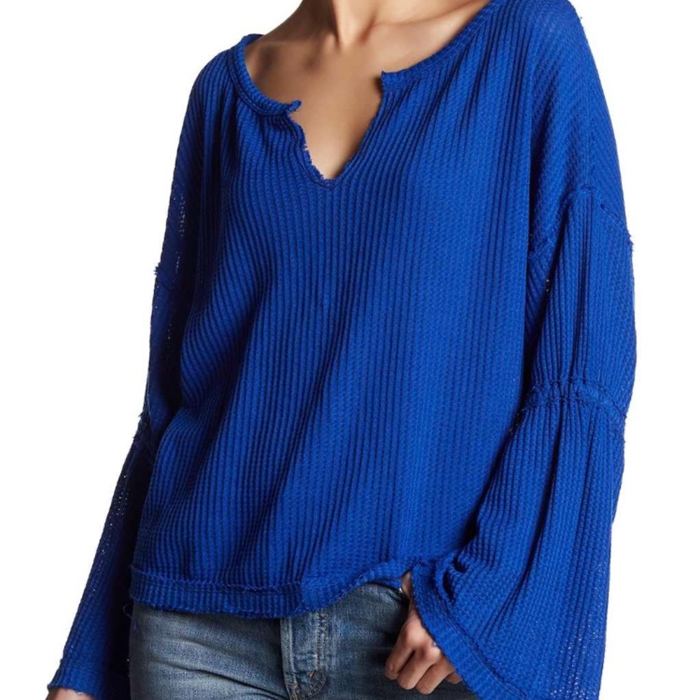 Free people waffle tee